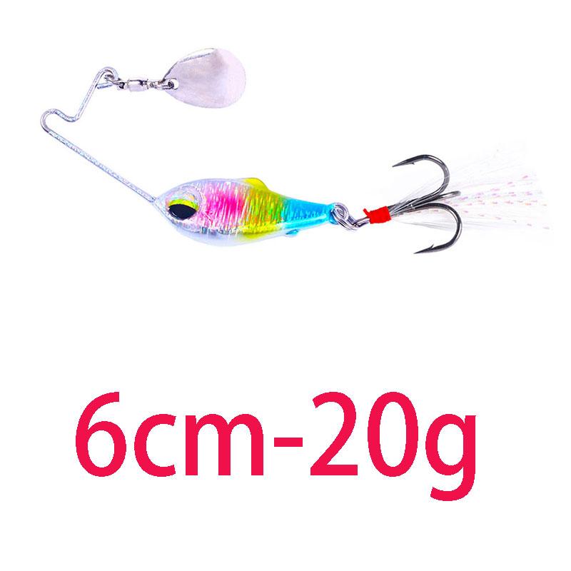 4g 8g 10g 15g 20g Fishing Lures Wobble Rotating Metal Vib Vibration Bait Fishing  Artificial Hard Baits Spinner Spoon Lure Pesca