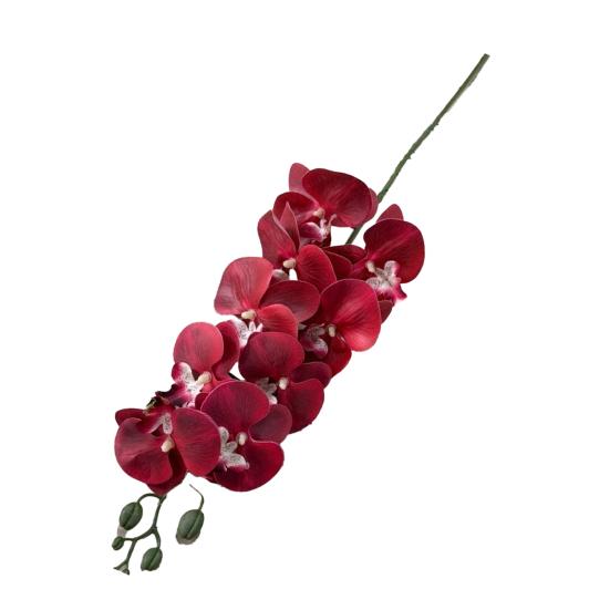 Faux Orchid Stems 39 Inch Artificial Phalaenopsis Flowers with 9 Heads Full Blooms for Valentine's Day Home Office Wedding Party Decor