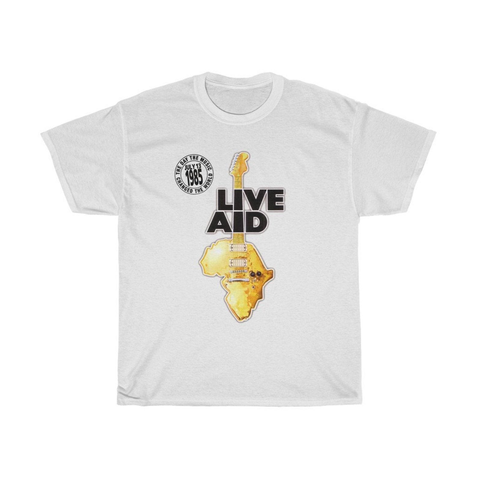 Live Aid 1985 T-Shirt, Music Festival Tee (S-5XL) XL