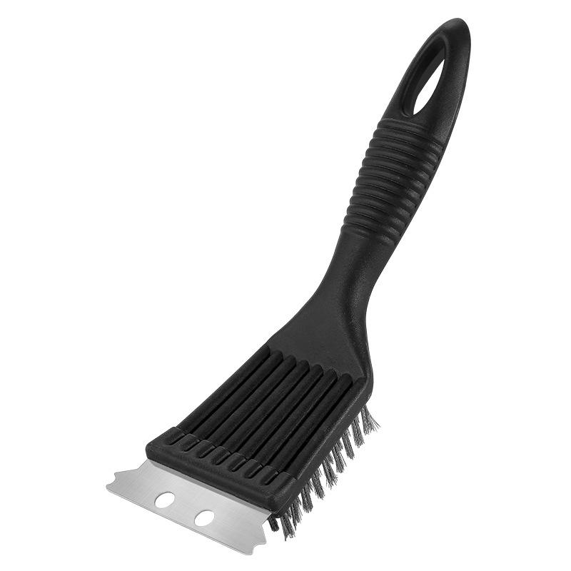 

Multi-Purpose BBQ Grill Cleaning Brush - Stainless Steel Barbecue Wire Brush for Easy Oven and Grill Cleaning 8-inch Steel Wire Pointed Tail Brush чёрный