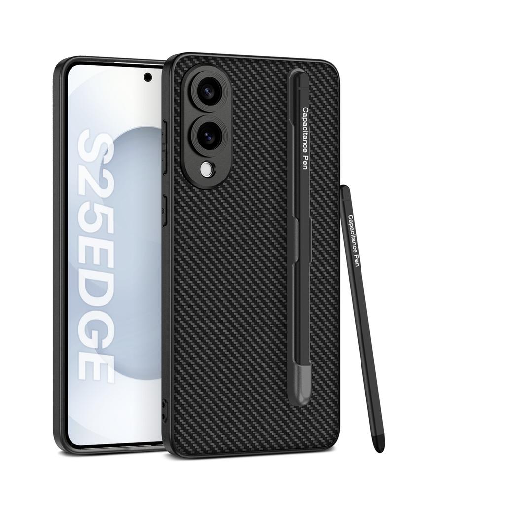 Samsung S25edge Mobile Phone Case S25EDGE All Inclusive Sesquinin Belt Pen Slot with Stylus Anti Fall