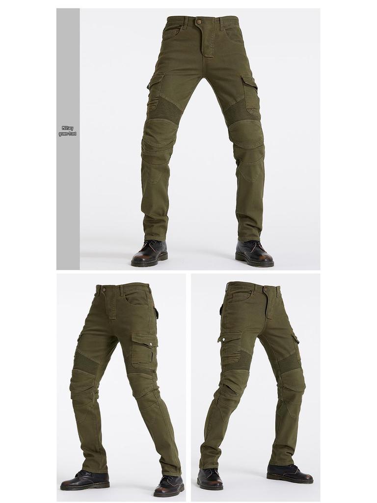 Motorcycle Racing Jeans, Multi-Pocket Riding Pants, Anti-Fall Off-Road Casual Wear