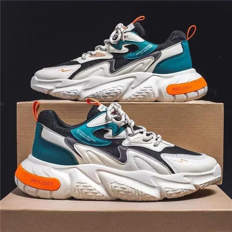 Luxury Mens Sneakers Branded Men's Casual Sneakers New Quality Shoes for Men Outdoor Fashion Platform Shoes Tenis Masculino