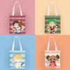 Chibi-style One Piece Anime-themed Canvas Tote Bag (cute and Refreshing Style)