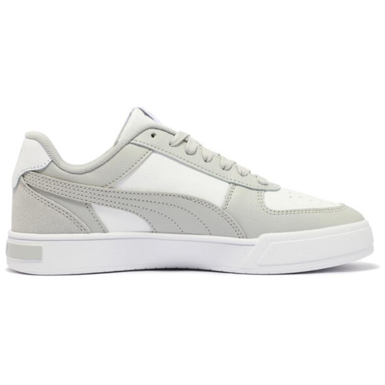 Puma Caven Unisex Low Top Skate Shoes Grey White 399398-11