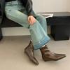 Autumn Women Ankle Boots Shoes Fashion Pointed Toe Ladies Short Boot Square Low Heel Casual Winter Women's Footwear 2025