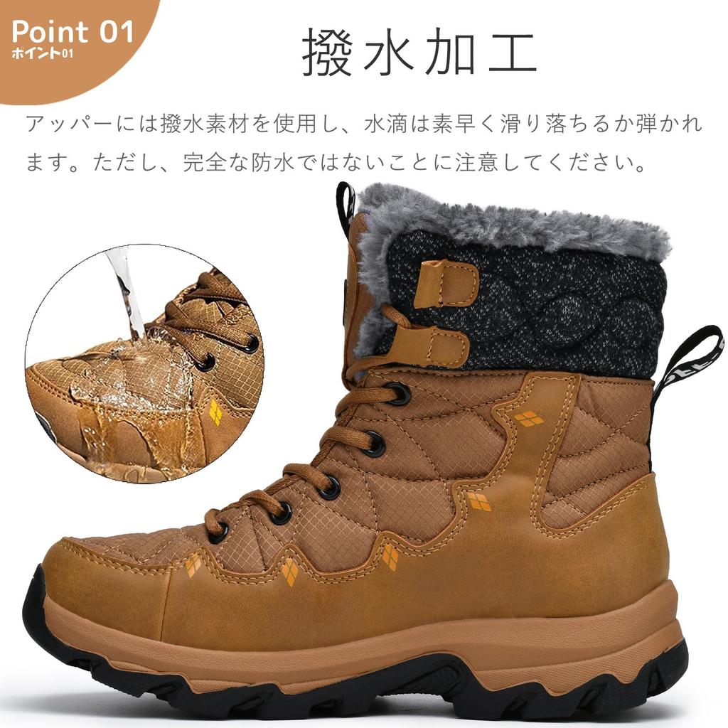 BTNTN Snow and Cold Winter Cold Weather Boots with Fleece Winter Water Size Size Boots, Men's Women's, Waterproof, Weather, Shoes, Non-Slip, Lining,