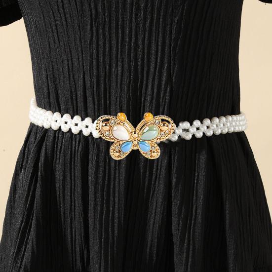 Women Waist Belt Butterflies Shape Match Clothes Stainless Pretty Portable Exquisite Women Waist Belt Waist Jewelry Accessories