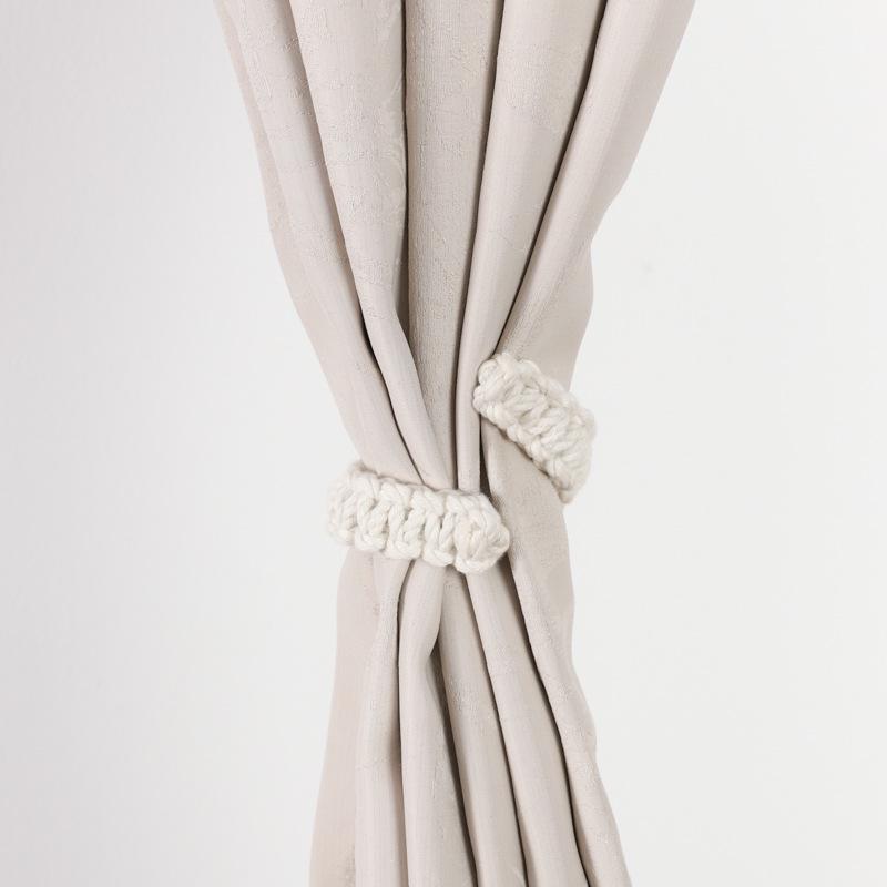 Nordic Hemp Rope Curtain Tiebacks, Handwoven Cotton, Versatile Style