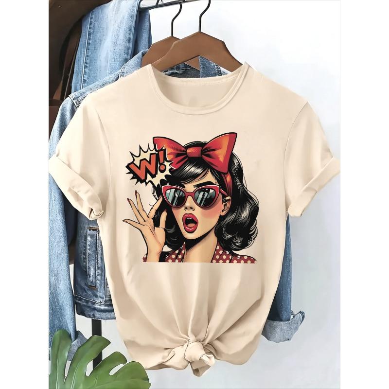 Hip Hop Girls Streetwear Casual Y2k Fashion T-shirt Print Short Sleeve TShirt Clothing Top Tee Summer Ladies Girls Shirt Y2K Top S