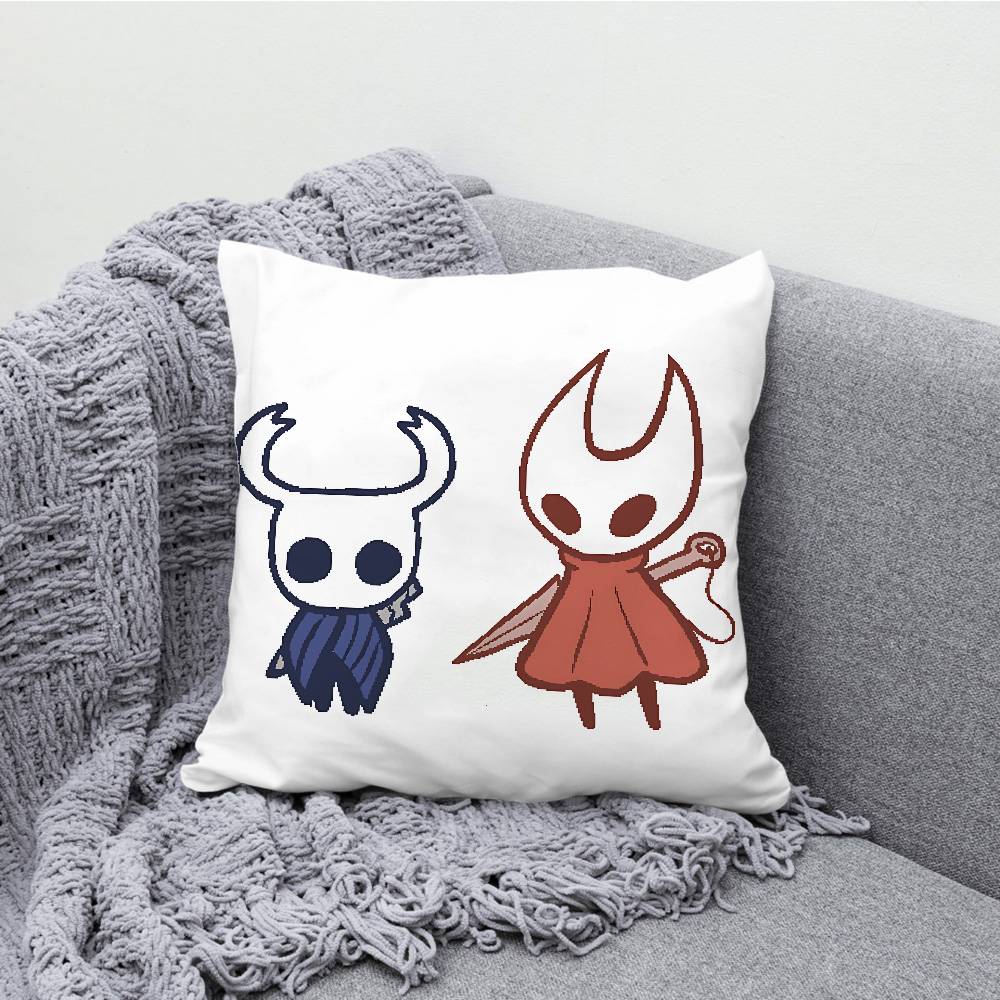 H-Hollow K-Knight Chibi Throw Pillow Case For 45x45cm 55x55cm 30x30cm Square Car Pillowcase Home Bedchamber Decor Gift