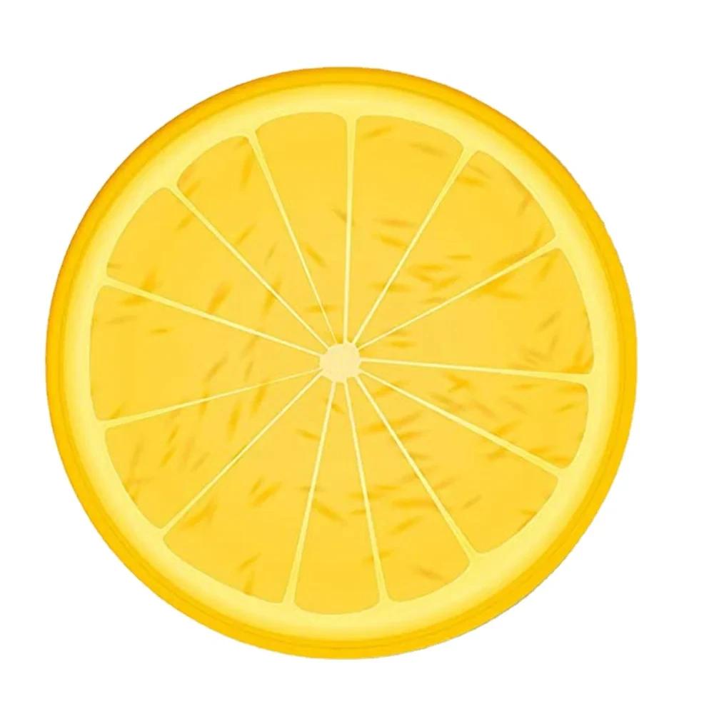 3D Fruit Print Round Carpet Circle Area Rug for Bathroom Living Room Bedroom Decor Non-slip Cloakroom Floor Mats Kitchen Doormat