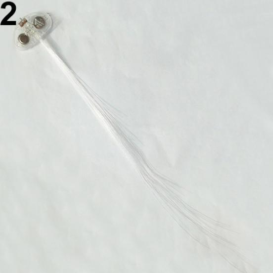 Fashion Party Cool Cilp Glow Flash LED Hair Extension Braids Hairpin Decoration