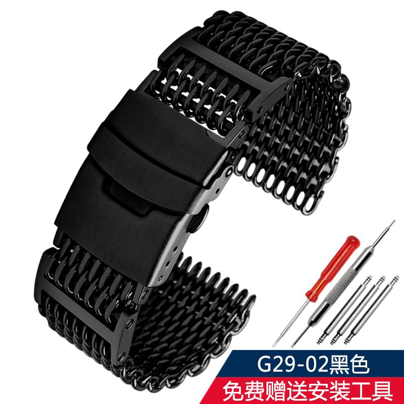 Für Panerai Seiko Nr. 5 Dosen Casio Huawei Omega Edelstahlarmband Shark Mesh Mailänder Band 22 24mm atmungsaktives Metall Uhrenarmband