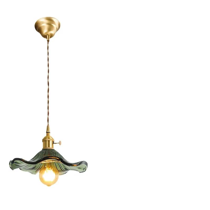 Nordic Style Simple LED Pendant Light Fixtures Bedroom Living Room Bar Colorful Glass Copper Hanging Lamp Lights Edison