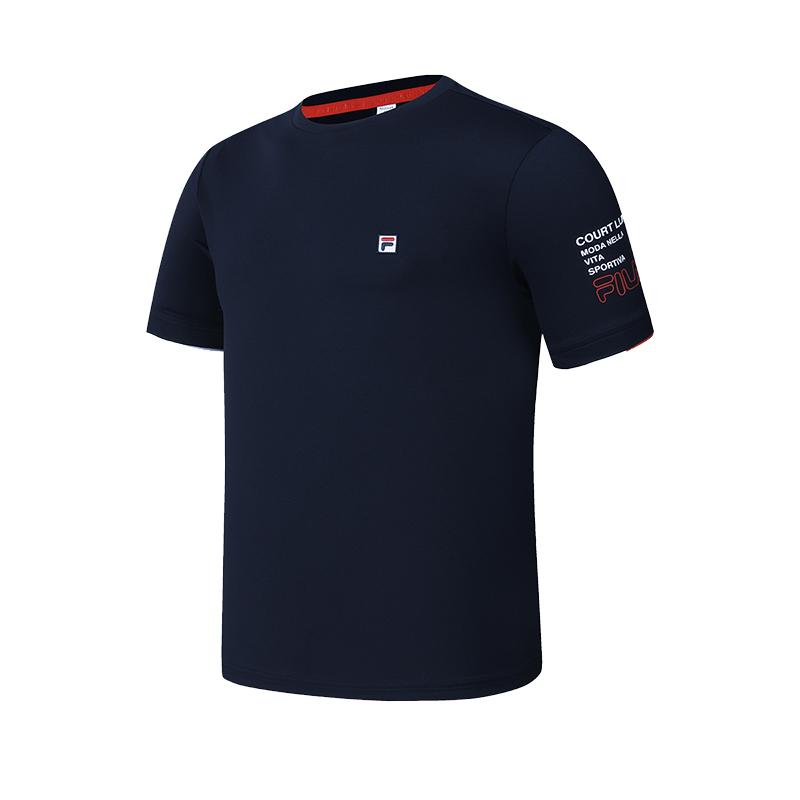 FILA Casual Fashion T-Shirt Men Tops Royal-Blue A51M423104BNV