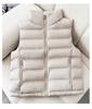 Light down cotton vest women's autumn and winter new Korean version stand-up collar vest warm vest jacket