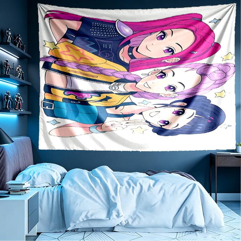 Girl Group Print Tapestry, Lightweight Wall Hanging, for Bedroom, Dorm, Living Room, Home Art Decor - Birthday Christmas Gift for Friends