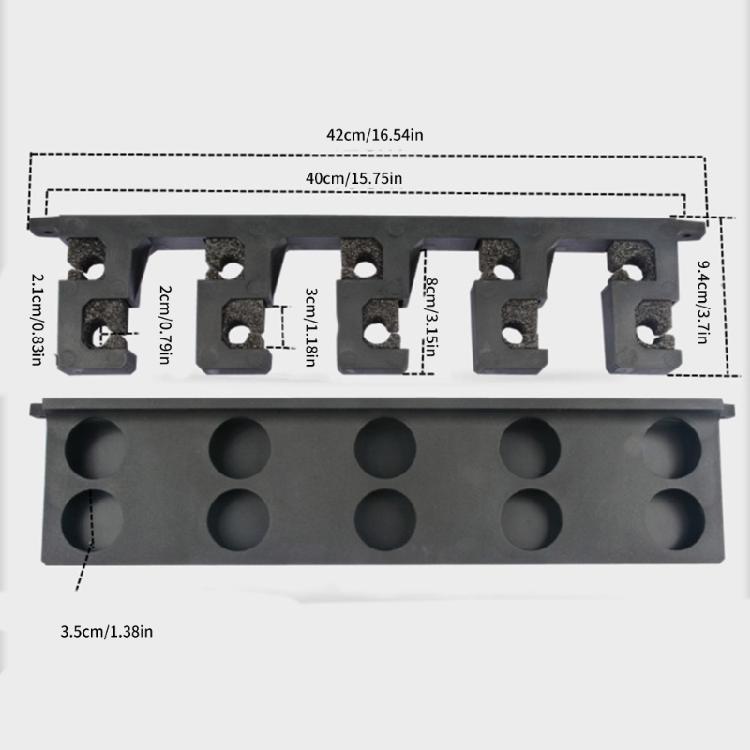 Fishing Poles Display Storage Stand Wall Mounted Fishing Rod Rack Space Saving Organizers for Garage, Cabin and Basement