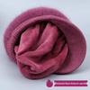 Knitted Wool Plush Winter Hat: Warm Rabbit Fur Design for Women & Seniors