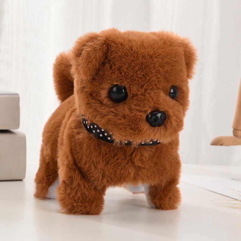 Interactive Walking Barking Plush Puppy Toy for Early Education