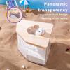 Hamster Bathroom Transparent Hamster Sandbox Detachable Small Animal Sand Bath Container Small Pet