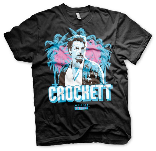 Officially Licensed Miami Vice Crockett Palms 3XL 4XL 5XL Men s T-Shirt XXL