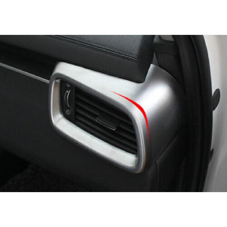 For Kia Sorento 2016- Silver Console Dashboard Side Air Vent Cover Trim 2pcs