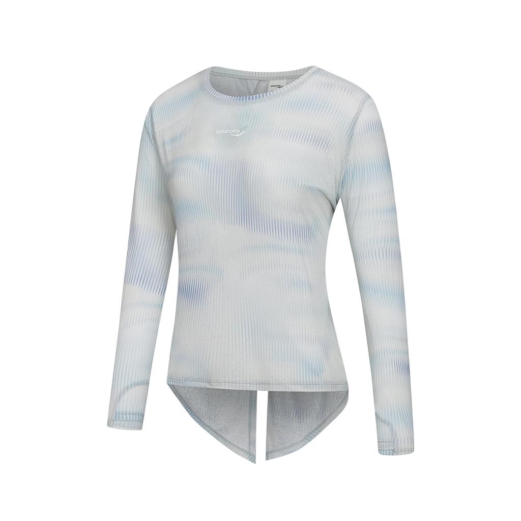 Saucony Knitted Crew Neck Pullover Long Sleeve T-Shirt Women tops SA1269LT43T-PR255