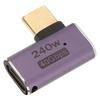 2PCS High Speed 240W Right Angle Adapter 40Gbps 8K 60HZ USB C Female Adapter LED Light USB C Female To Female Adapter Laptop