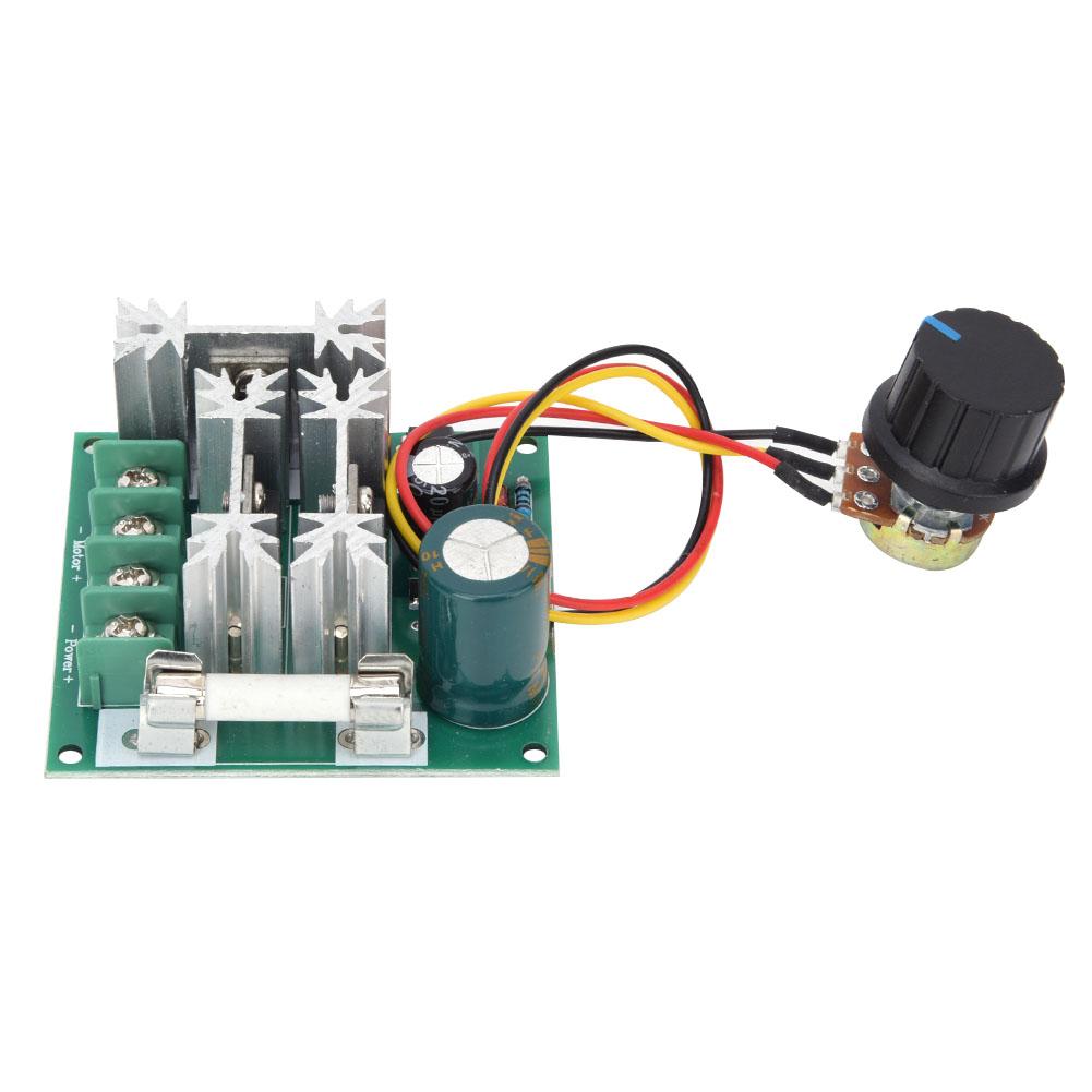 Motor Speed Controller DC6 90V 0.01 1000W PWM Speed Regulation Switch with Fuse