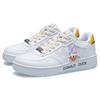 Disney X Li Ning Classic Non-Slip Lightweight Low-Top Sneakers Women sneakers White Yellow AGCS146-2