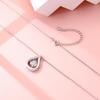 Korean Style Moissanite Water Drop Necklace: 1 Carat S925 Sterling Silver Pendant