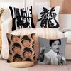 Coole Kung Fu Jackie Chan Kissenhülle Baumwoll-Leinen-Stoff Quadratisch Reißverschluss Kissenbezug Heimdekoration Wohnzimmer