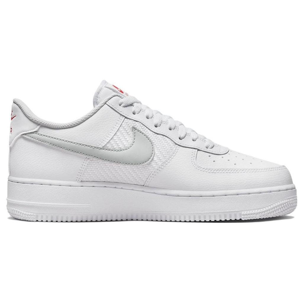 Nike Air Force 1 07 Double Swoosh - White Picante Men Sneakers Picante-Red Wolf-Grey FD0666-100