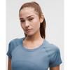 Lululemon Swiftly Tech Short Sleeve Shirt 2.0  Hip Length Steel Blue Steel Blue