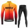 Morvelo Autumn T Men Long Sleeve Bike Clothing Uniform Maillot Ropa De Ciclismo Sports Bicycle Bib Pants 2026 Autumn Breathable Cycling Suit