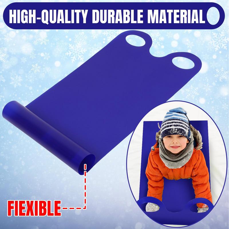 Toddler Snow Sled Lightweight Roll Up Snow Sled Flexible Roll-Up Snow Sled For Children Portable Toddler Snowboard Sled For Snow