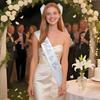 2026 Fashion Bridal Bow Embroidery Hairpin Pearl Hot Silver Shoulder Strap Bachelor Party Super Fairy Mesh Set