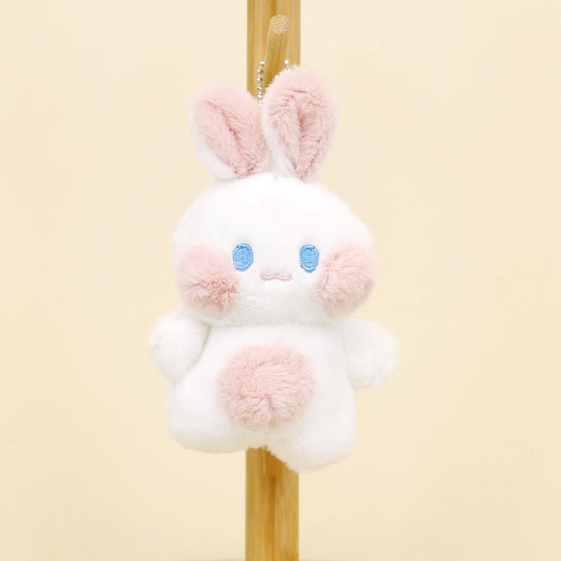 Adorable Plush Bunny Keychain Soft Rabbit Doll Wedding Favor Bag Charm