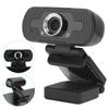 Webcam Computer Camera with Microphone for PC Laptop Desktop Video Call W8 1080P Black