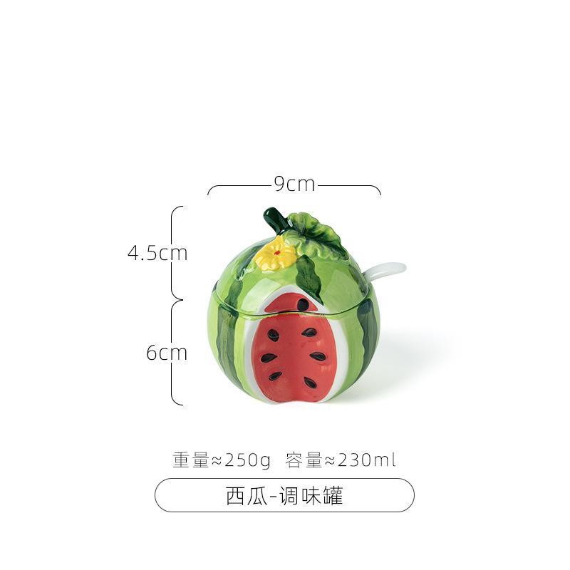 Watermelon Ceramic Tableware Bowls and Cups Lovely Tableware Kitchen Supplies Hand-painted Table Tableware Decorative Plate