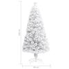VidaXL Pre-lit Artificial Christmas Tree, Christmas Tree with LEDs, Holiday Decoration, Indoor Party Ornament 328449