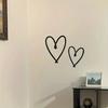 2 Stück Metall Herz Wanddekoration Hohl Herzform Wandkunst Skulptur Zuhause