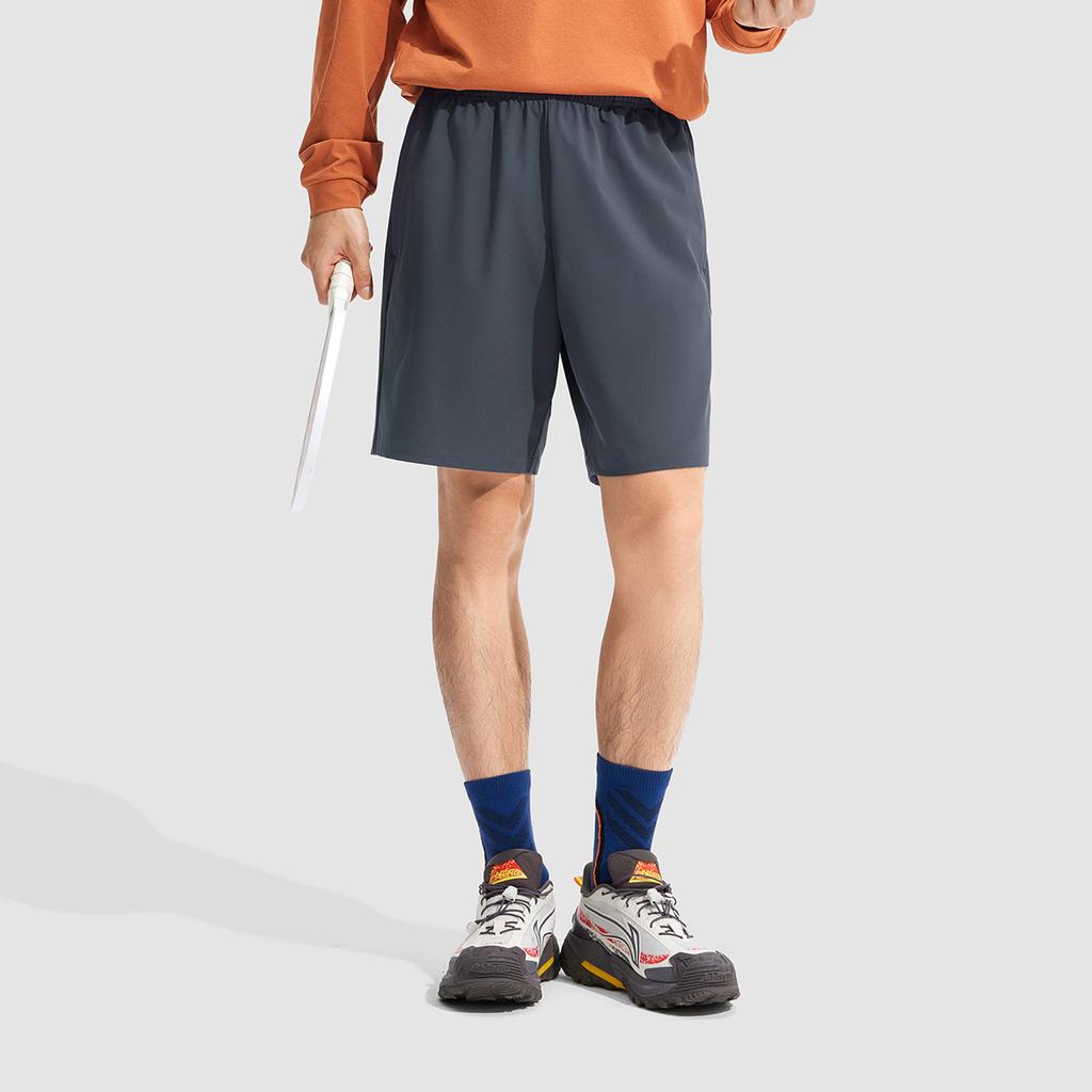 Li-Ning Fitness Series Casual Comfortable Breathable Sports Shorts Men shorts Navy-Blue AKSV525-4