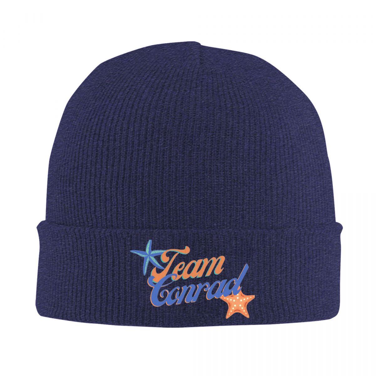 

Team Conrad Logo Warm Knitted Cap Winter Knit Bonnet Hat Skullies Beanies Hip Hop Caps for Unisex One Size