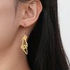 Cazador Star of David Israel Map Drop Earrings Stainless Steel Je Judaism Jewelry Hexagram Earrings Vintage Gift 2026 New