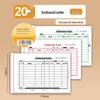 Qinglian 137 No-Carbon Copy 36K Warehouse Document Set - 139 Three-Part Slips (20 Receipts for In/Out Transactions)
