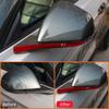 Carbon Fiber Car Rearview Mirror Anti-Scratch Base Strips Protective Interior Decoration Sticker For Ford Mustang 2015-