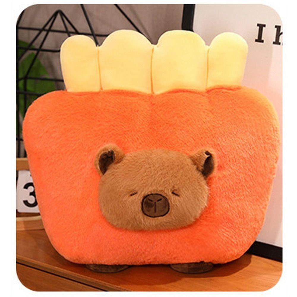 Kawaii 20~36CM Poduszka Kapibara Hamburger Tost Hamburger Kapibara Symulacja Chleba Zwierzątka z Kreskówek Kapibara Pluszaki